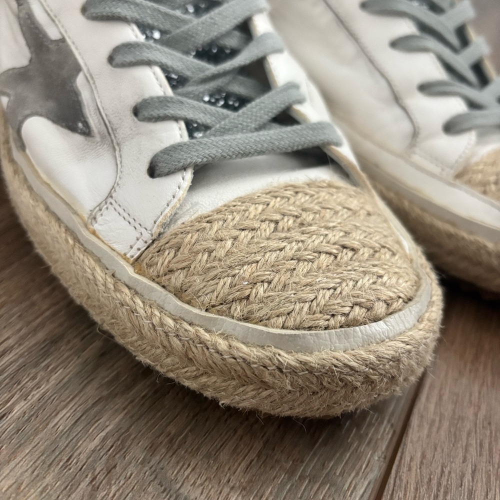 Golden Goose Glitter and Gray Star Sneakers - Picture 10 of 16